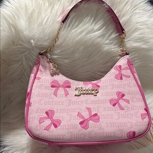 Viral juicy, couture bow shoulder 
bag